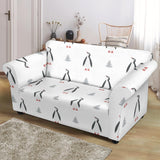 Penguin Pattern Loveseat Couch Slipcover