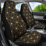 Casino Cards Suits Pattern Print Design 01 Universal Fit Car Seat Covers