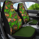Green Dinosaur Land Car Seat Covers