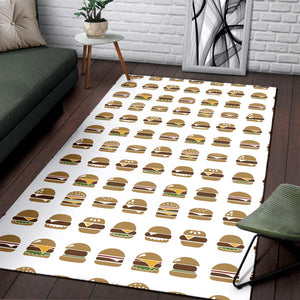 Hamburger Pattern Print Design 02 Area Rug