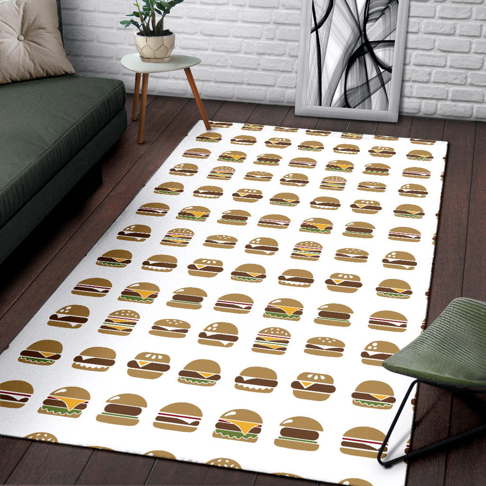 Hamburger Pattern Print Design 02 Area Rug
