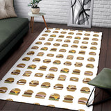 Hamburger Pattern Print Design 02 Area Rug