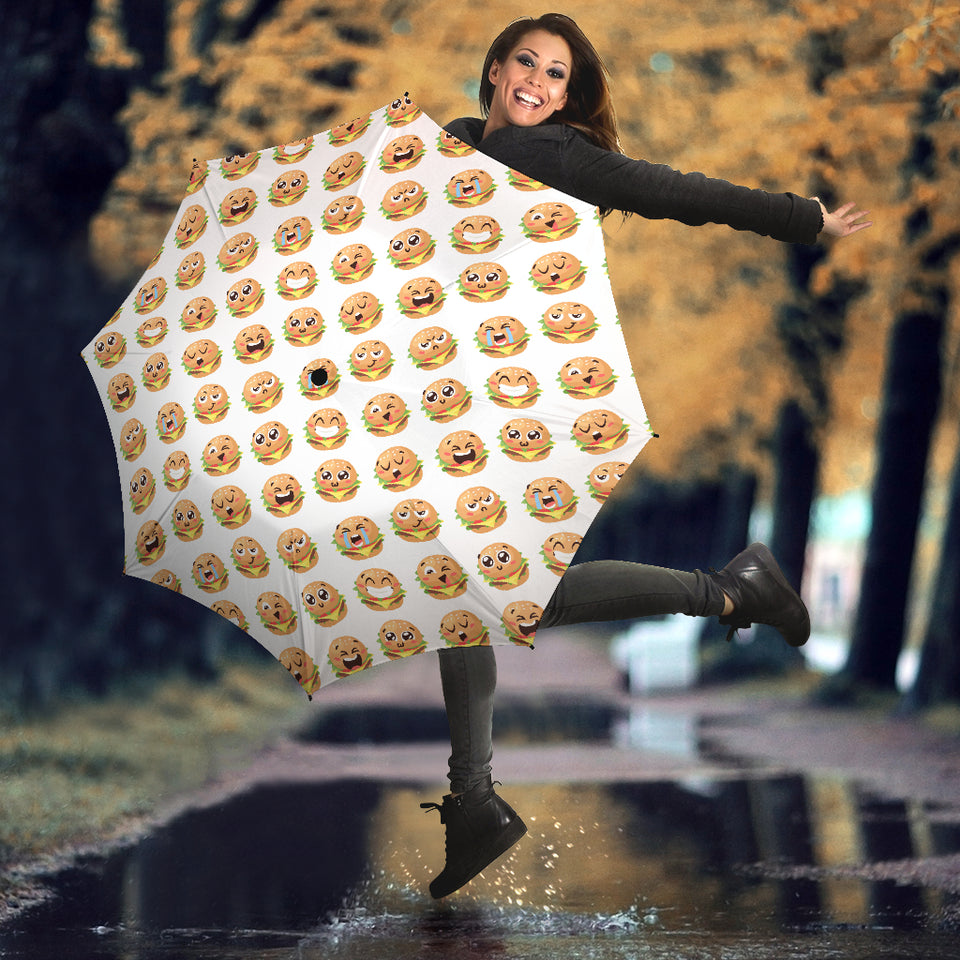 Hamburger Pattern Print Design 04 Umbrella