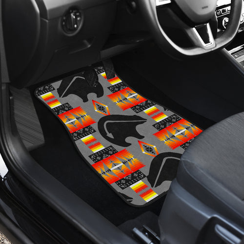 Thunderbear Gray Front Car Mats (Set Of 2)