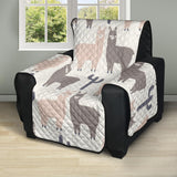 Llama Alpaca pattern Recliner Cover Protector