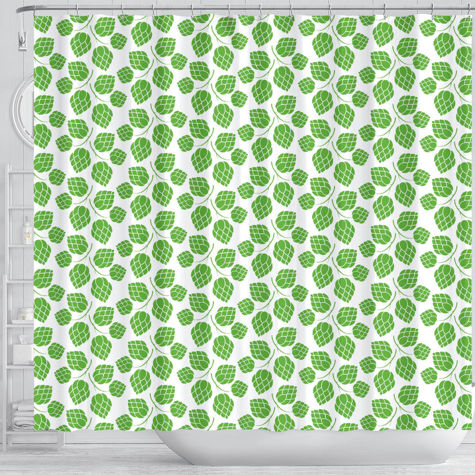Hop Pattern Background Shower Curtain Fulfilled In US