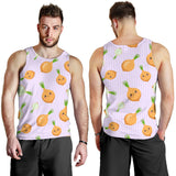 cute onions smiling faces purple background Men Tank Top