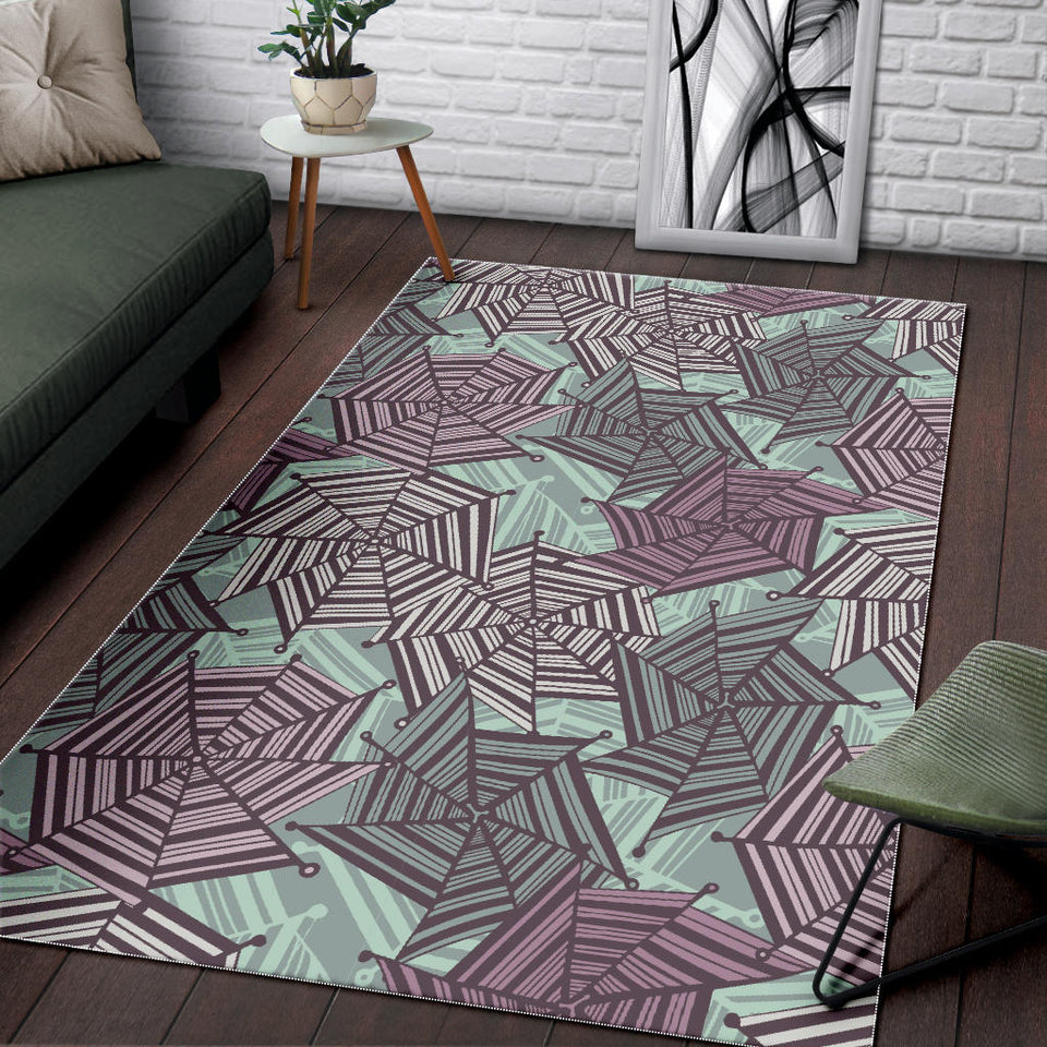 Spider Web Cobweb Design Color Pattern Area Rug