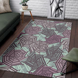 Spider Web Cobweb Design Color Pattern Area Rug