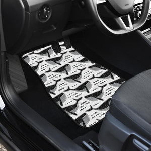 Black Whale Pattern Front Car Mats