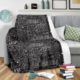 Handwritten Cheese Pattern Premium Blanket