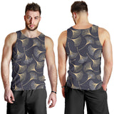 Gold ginkgo leaves Men Tank Top