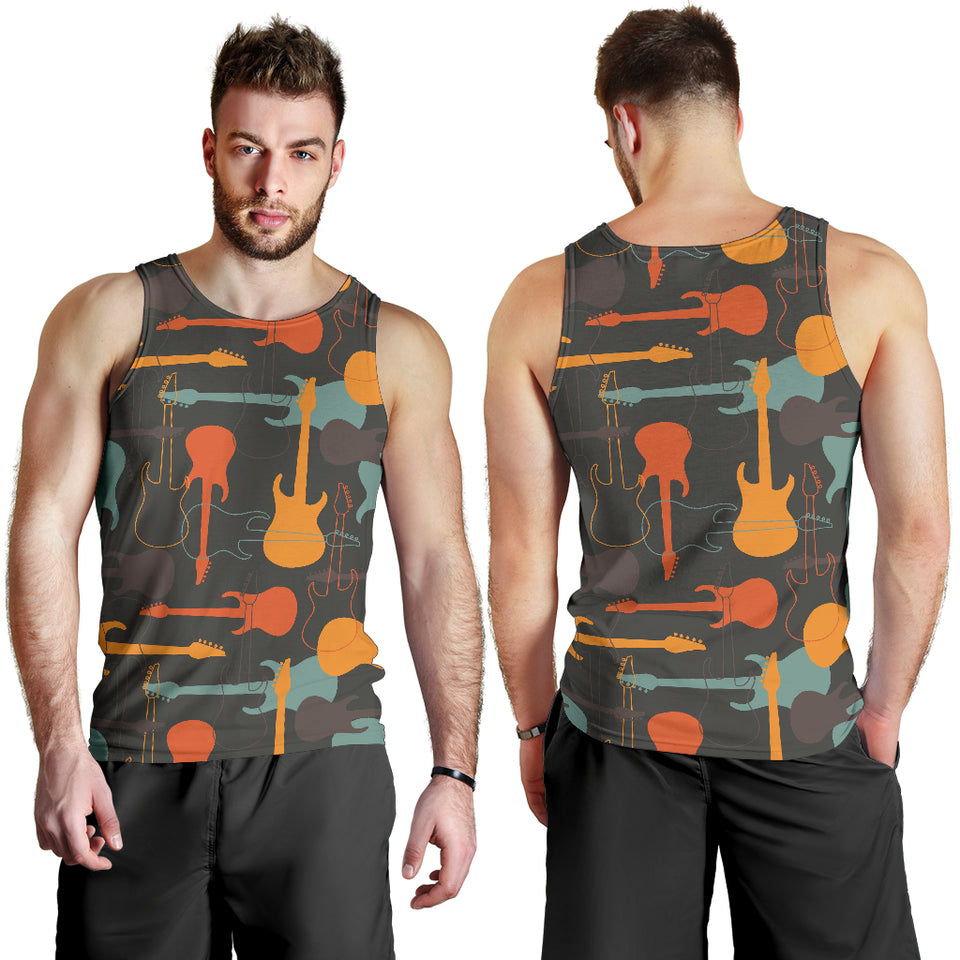 electric guitars pattern Men Tank Top