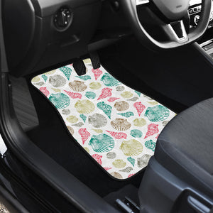 Colorful Shell Pattern Front Car Mats