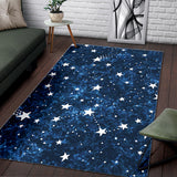 Night Sky Star Pattern Area Rug