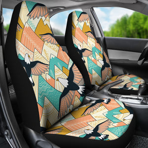 Eagle Pattern Print Design 02 Universal Fit Car Seat Covers