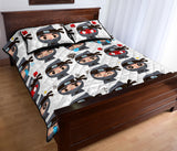 Cute ninja design pattern Quilt Bed Set