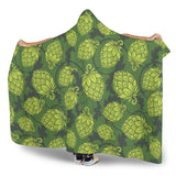 Hop Pattern Hop Cone Background Hooded Blanket