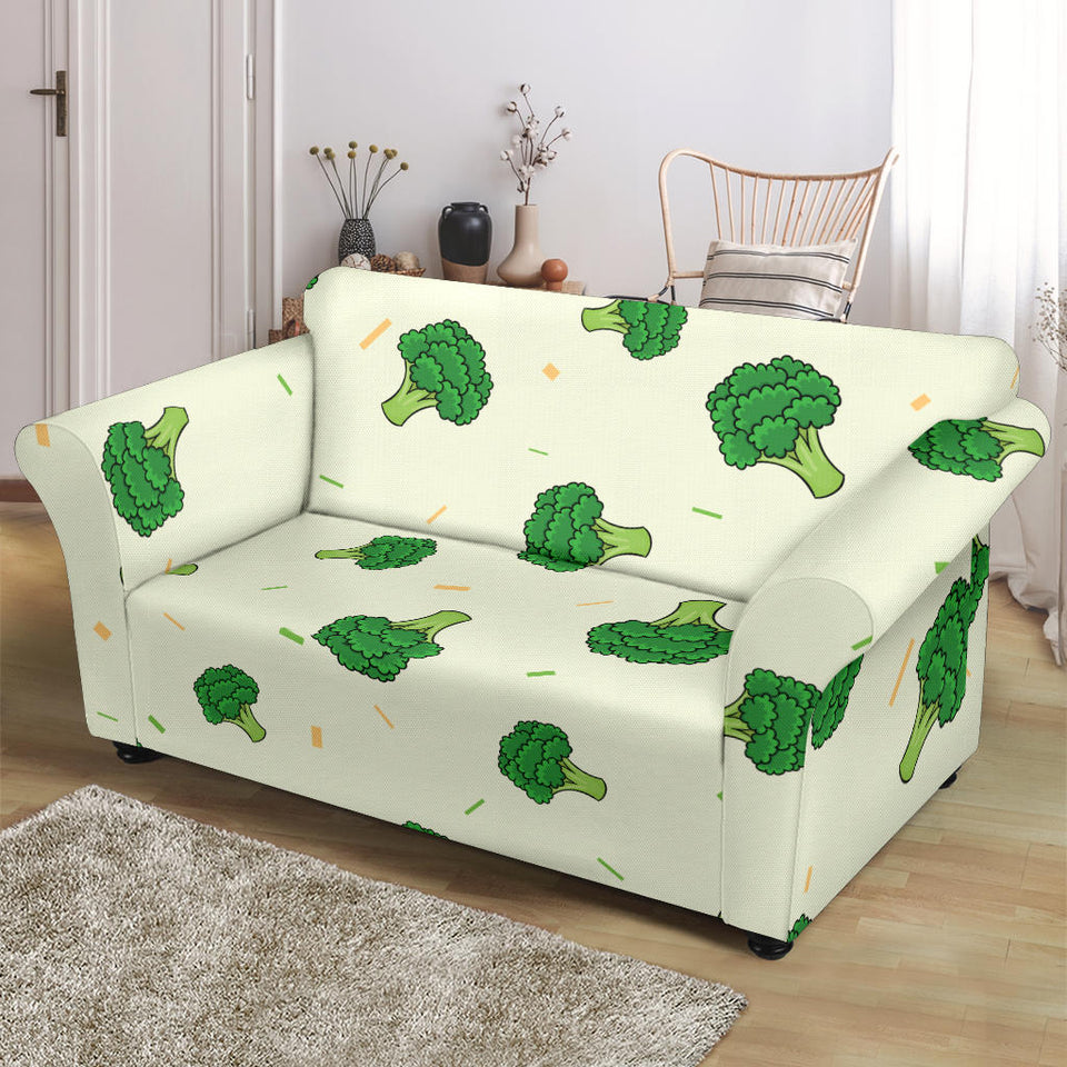 Broccoli Pattern Loveseat Couch Slipcover