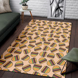 Hamburger Pattern Print Design 01 Area Rug
