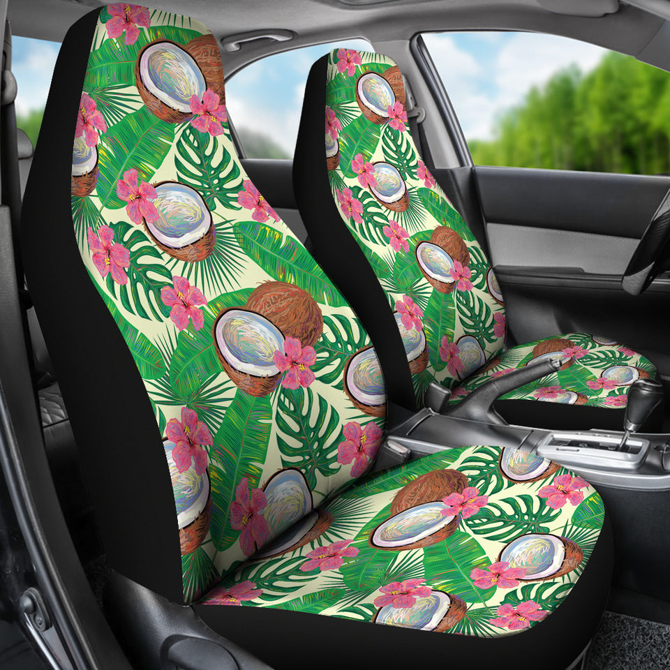 Coconut Pattern Print Design 01 Universal Fit Car Seat Covers