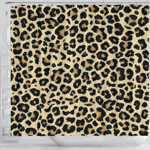 Leopard Print Design Pattern Shower Curtain Fulfilled In US