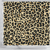 Leopard Print Design Pattern Shower Curtain Fulfilled In US
