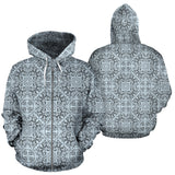 Traditional Indian Element Pattern Zip Up Hoodie
