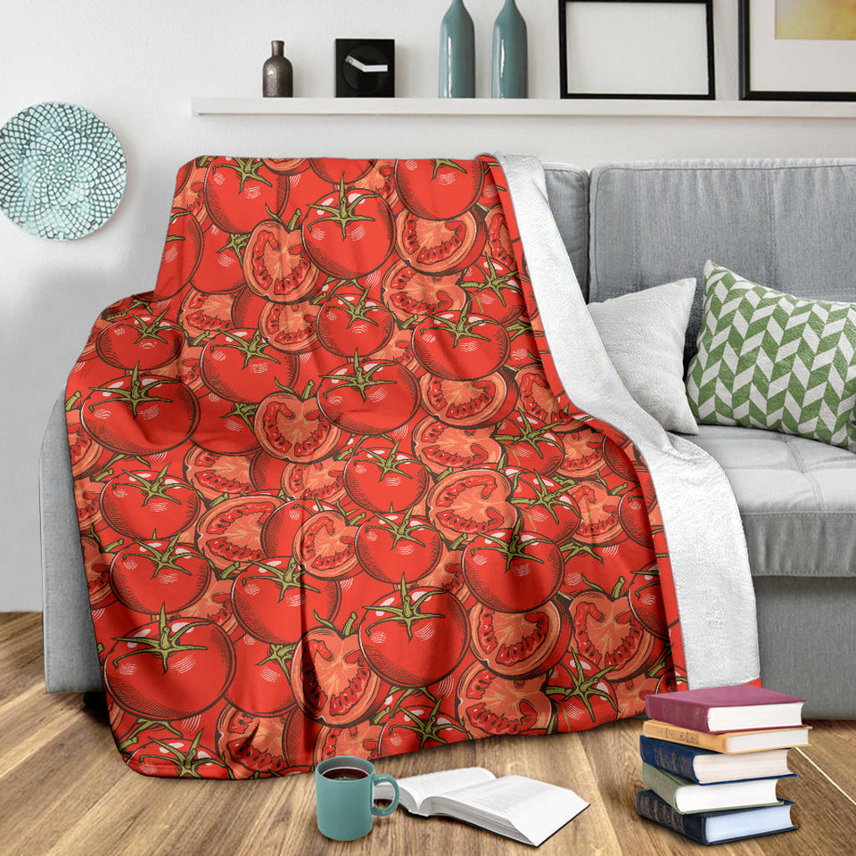 Red Tomato Pattern Premium Blanket