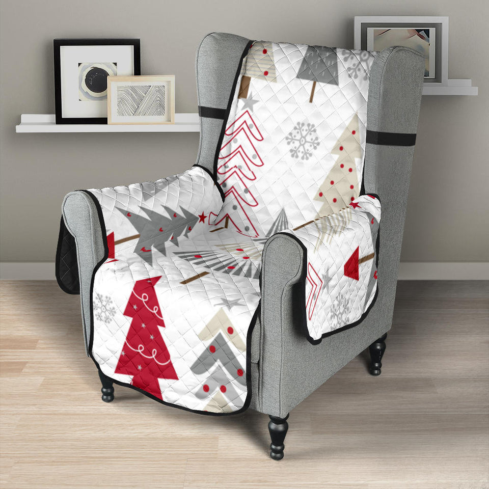 Cute Christmas tree pattern Chair Cover Protector