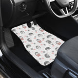 Hedgehog Pattern Print Design 02 Front Car Mats