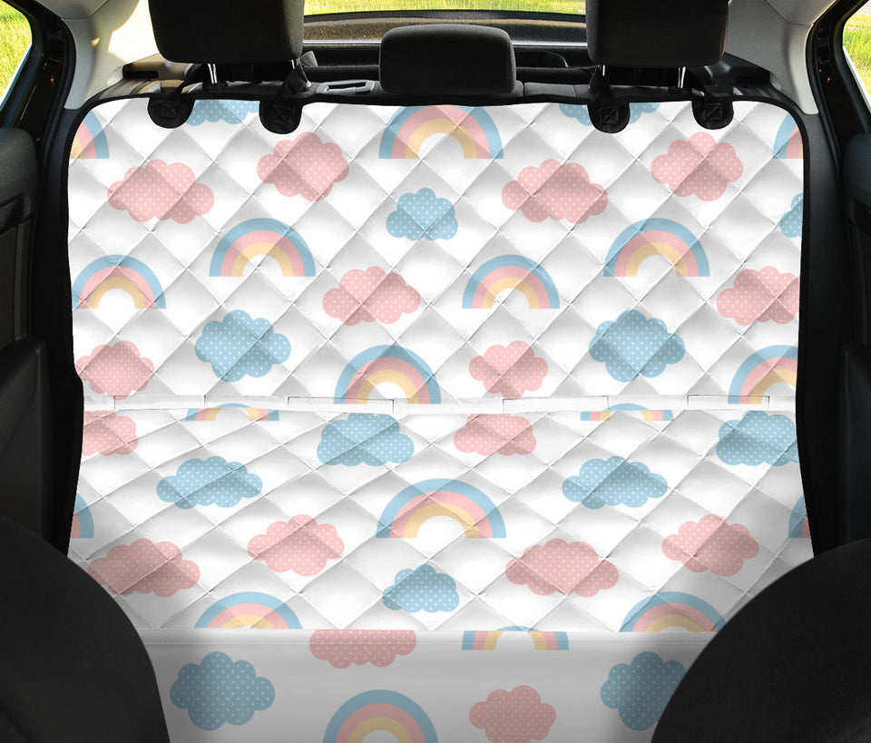 Cute Rainbow Clound Pattern Dog Car Seat Covers