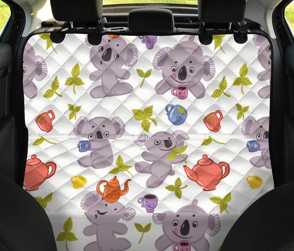 Cute Koalas Teapots Tea Dog Car Seat Covers