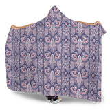 Indian Batik Style Pattern Hooded Blanket