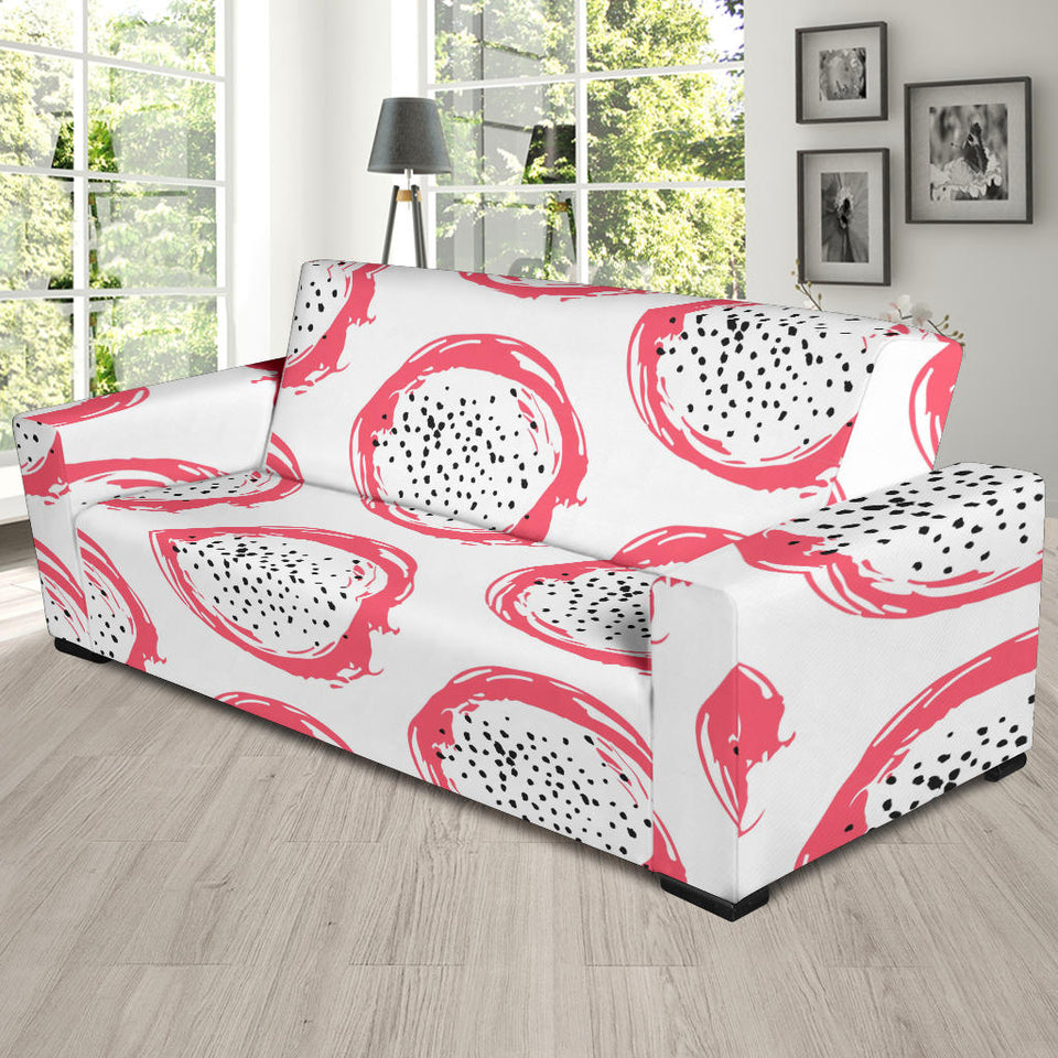 Hand Drawn Dragon Fruit Sofa Slipcover