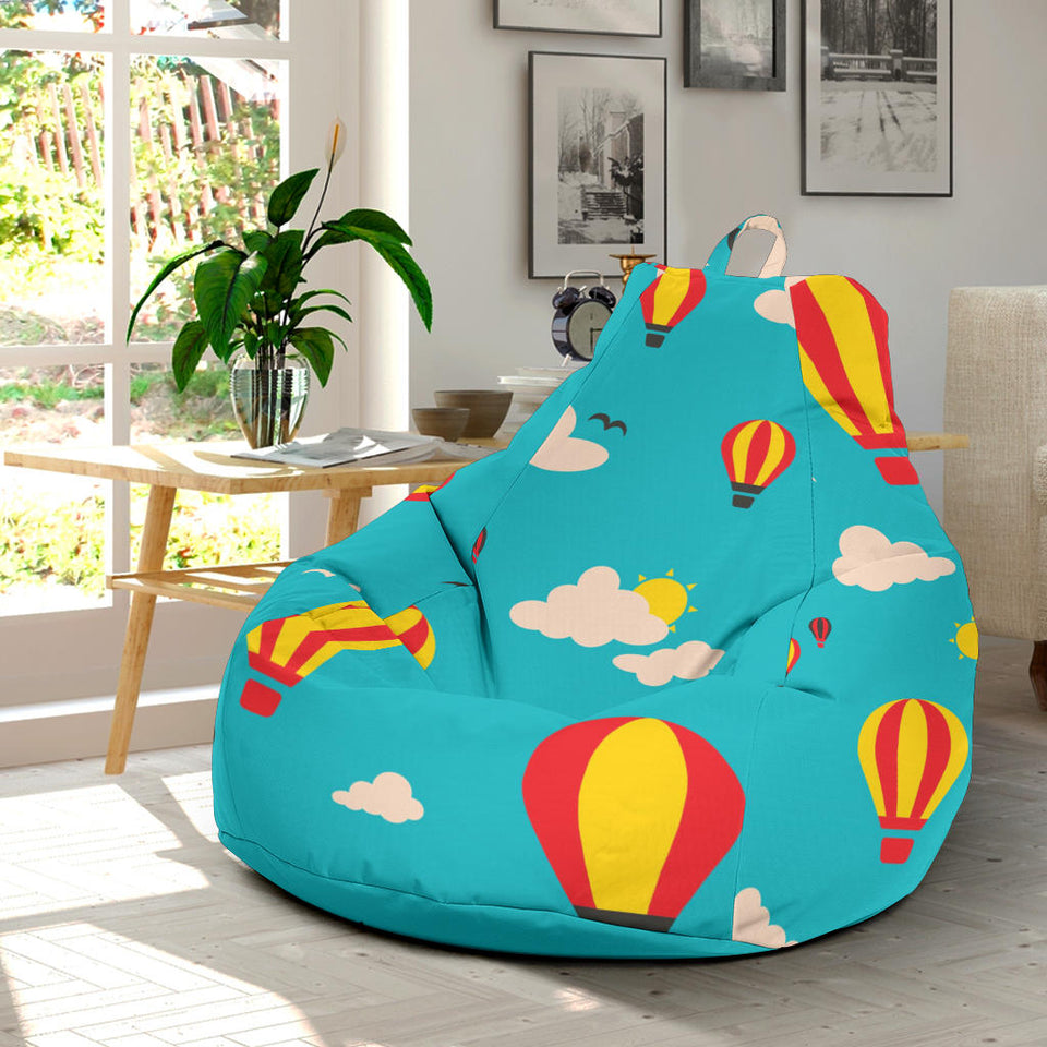 Hot Air Balloon Sky Pattern Bean Bag Cover