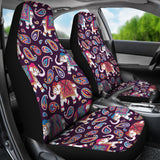 Elephant Indian Style Ornament Pattern Universal Fit Car Seat Covers