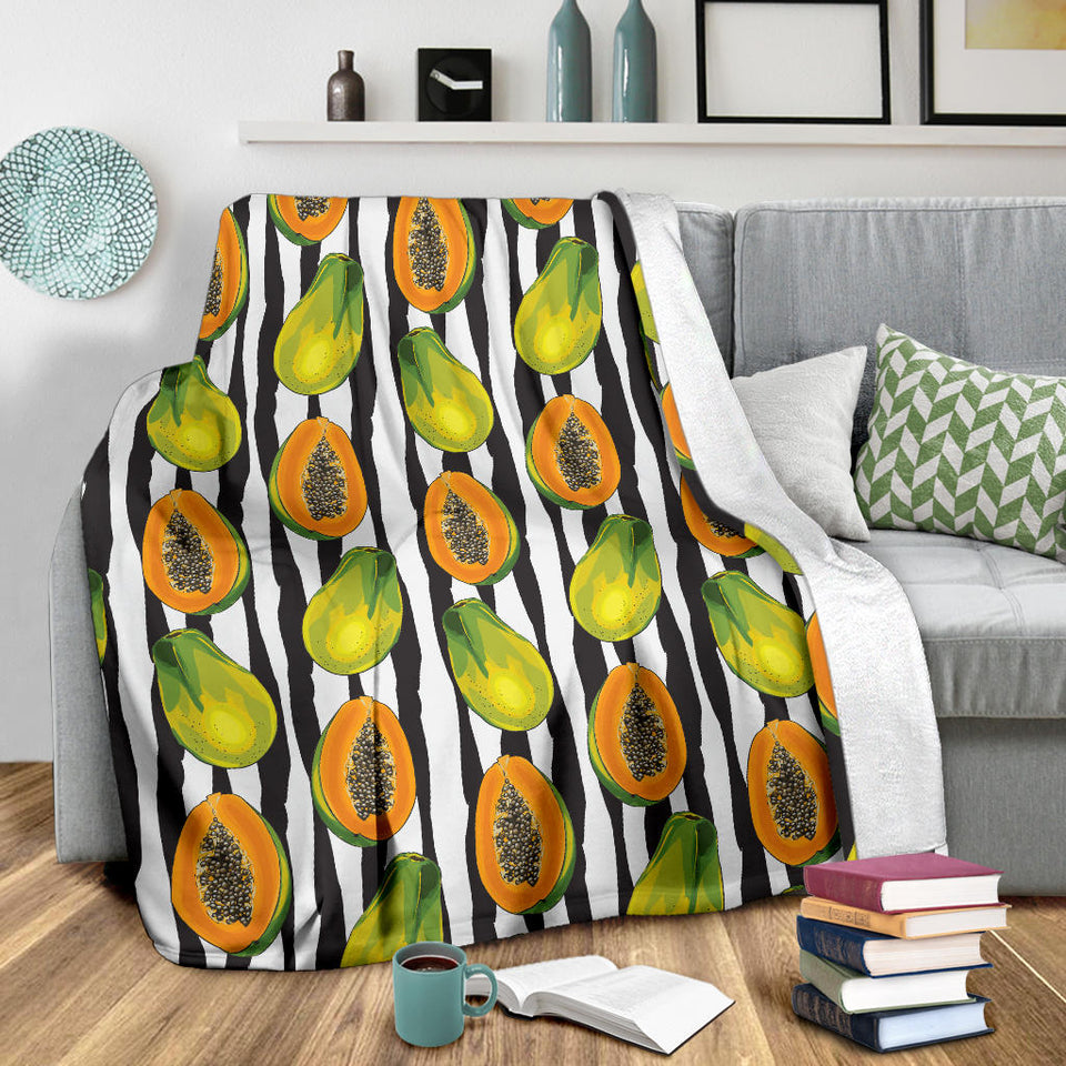 Papaya Design Pattern Premium Blanket