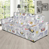 Cute Llama Alpaca Pattern Sofa Slipcover