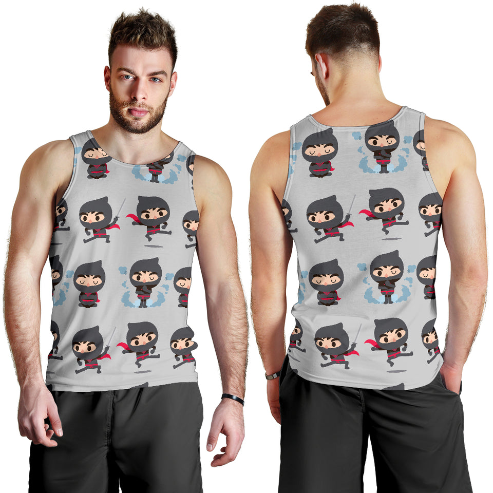 Cute ninja pattern Men Tank Top