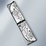 Cute French Bulldog Head Pattern Car Sun Shade