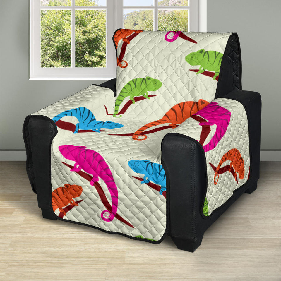 Colorful Chameleon lizard pattern Recliner Cover Protector