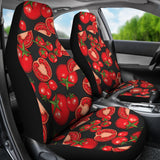 Tomato Black Background  Universal Fit Car Seat Covers
