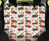 Corgi Christmas Pattern Dog Car Seat Covers