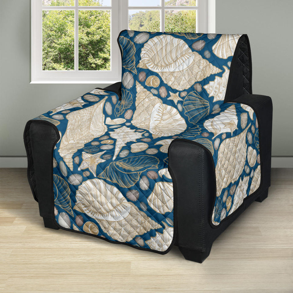Shell Polynesian Tribal design pattern Recliner Cover Protector