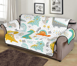 Cute funny kids dinosaurs pattern Sofa Cover Protector