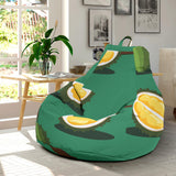 Durian Pattern Green Background Bean Bag Cover