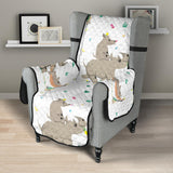 Cute Rhino pattern background Chair Cover Protector