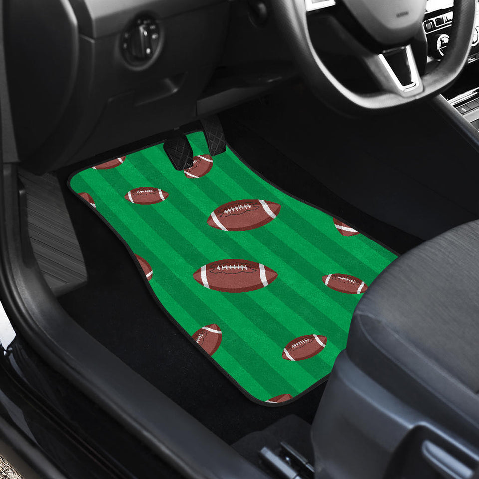 American Football Ball Field Background Front And Back Car Mats