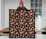 Goldfish Pattern Print Design 03 Premium Quilt